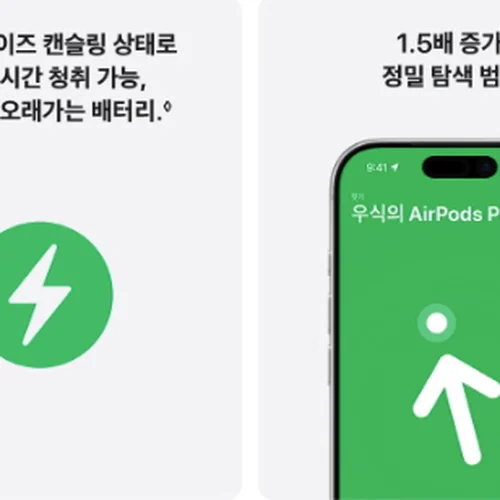 [Apple] 2025 에어팟 프로 3세대 USB-C 충전 케이스 모델 [MFHP4KH/A]