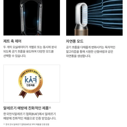 다이슨 핫앤쿨 공기청정기 HP2(화이트/골드)