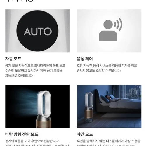 다이슨 핫앤쿨 공기청정기 HP2(화이트/골드)