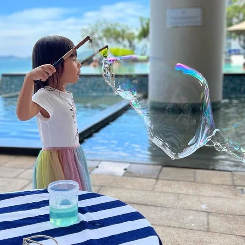 인플레이션 없는 무한한 동심, 친환경 초대형 비눗방울