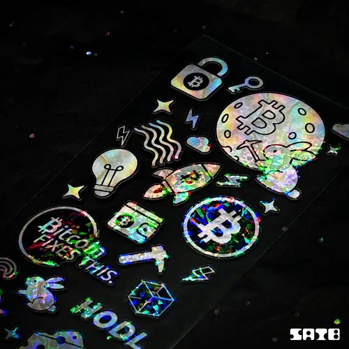 to the moon 자개모양 스티커