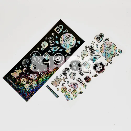 to the moon 자개모양 스티커