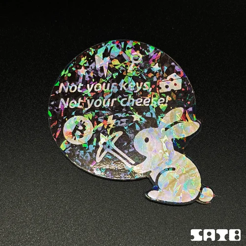 Mining Rabbit 자개모양 스티커